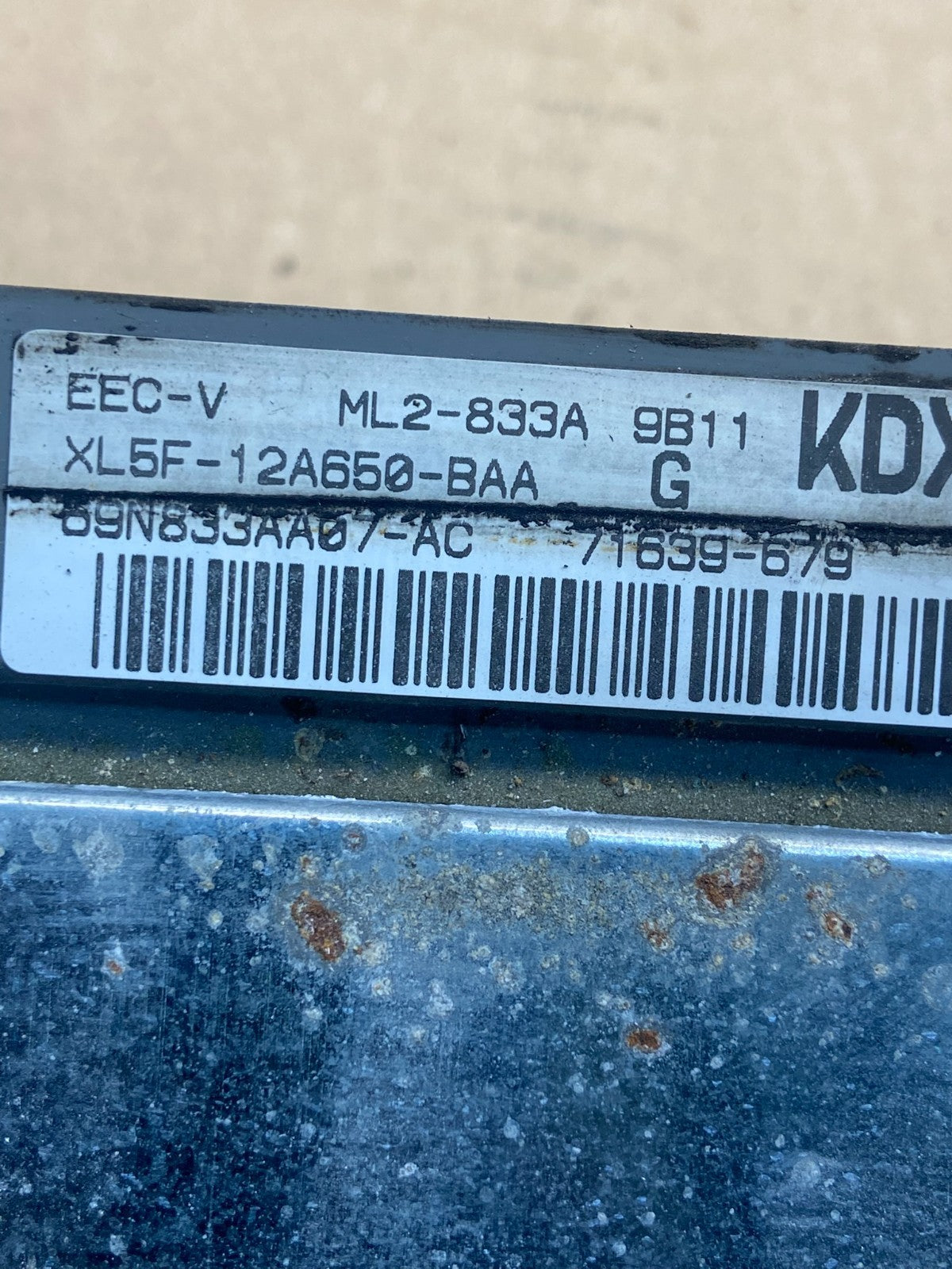 1999 2000 Ford Ranger 4.0L Engine Control Unit ECU Computer Module AE2469 DG2