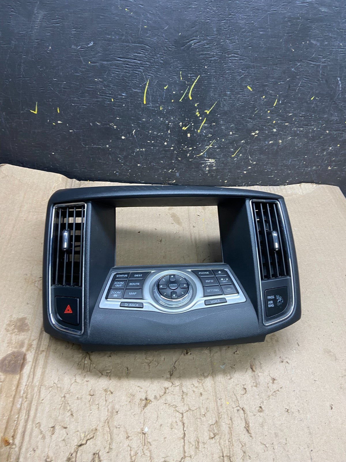 2009-2014 Nissan Maxima Center Console Climate Control Radio Bezel OEM X6239 DG0
