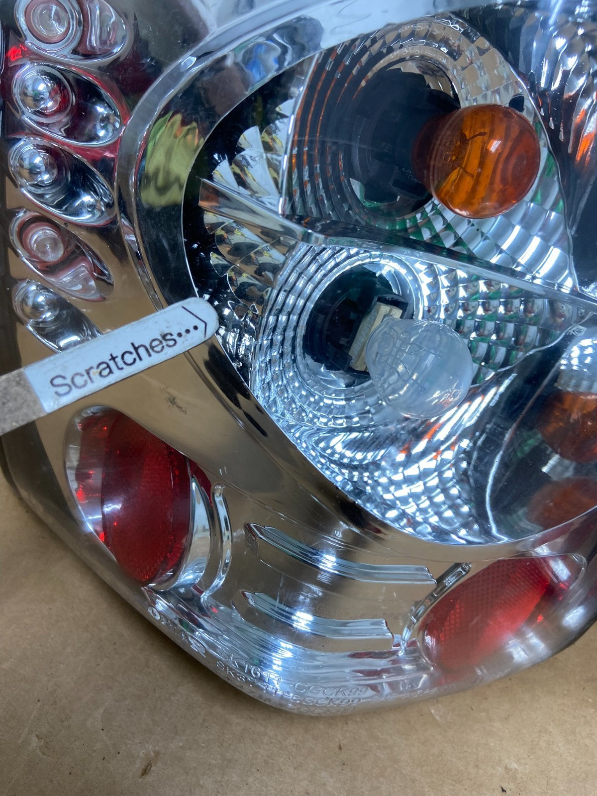 1999-2004 Jeep Grand Cherokee Left + Right Set Chrome Tail Lights AD8971 DG3