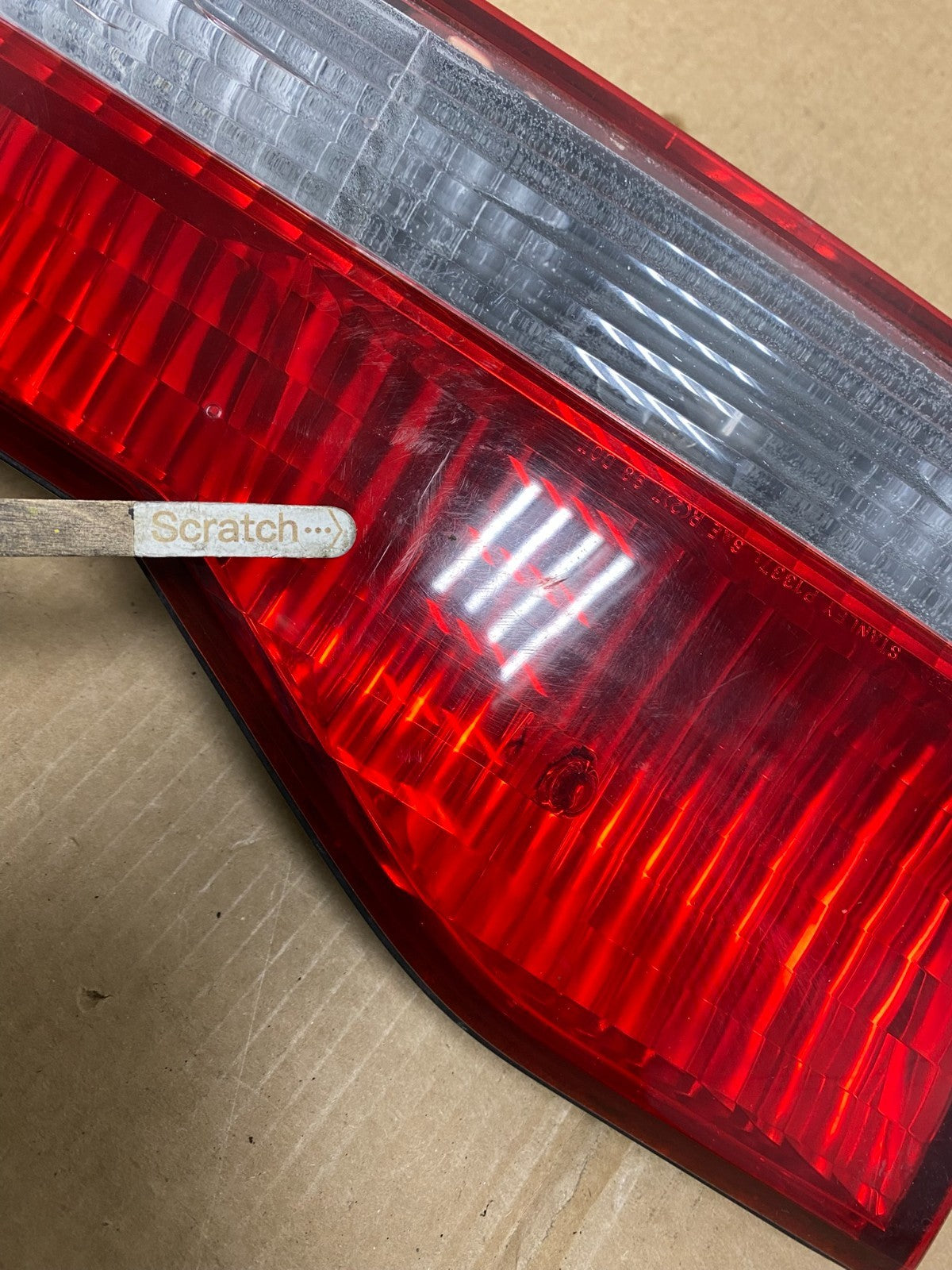 2001 to 2002 Honda Accord Left Driver LH Side Inner Tail Light OEM V0989 DW3