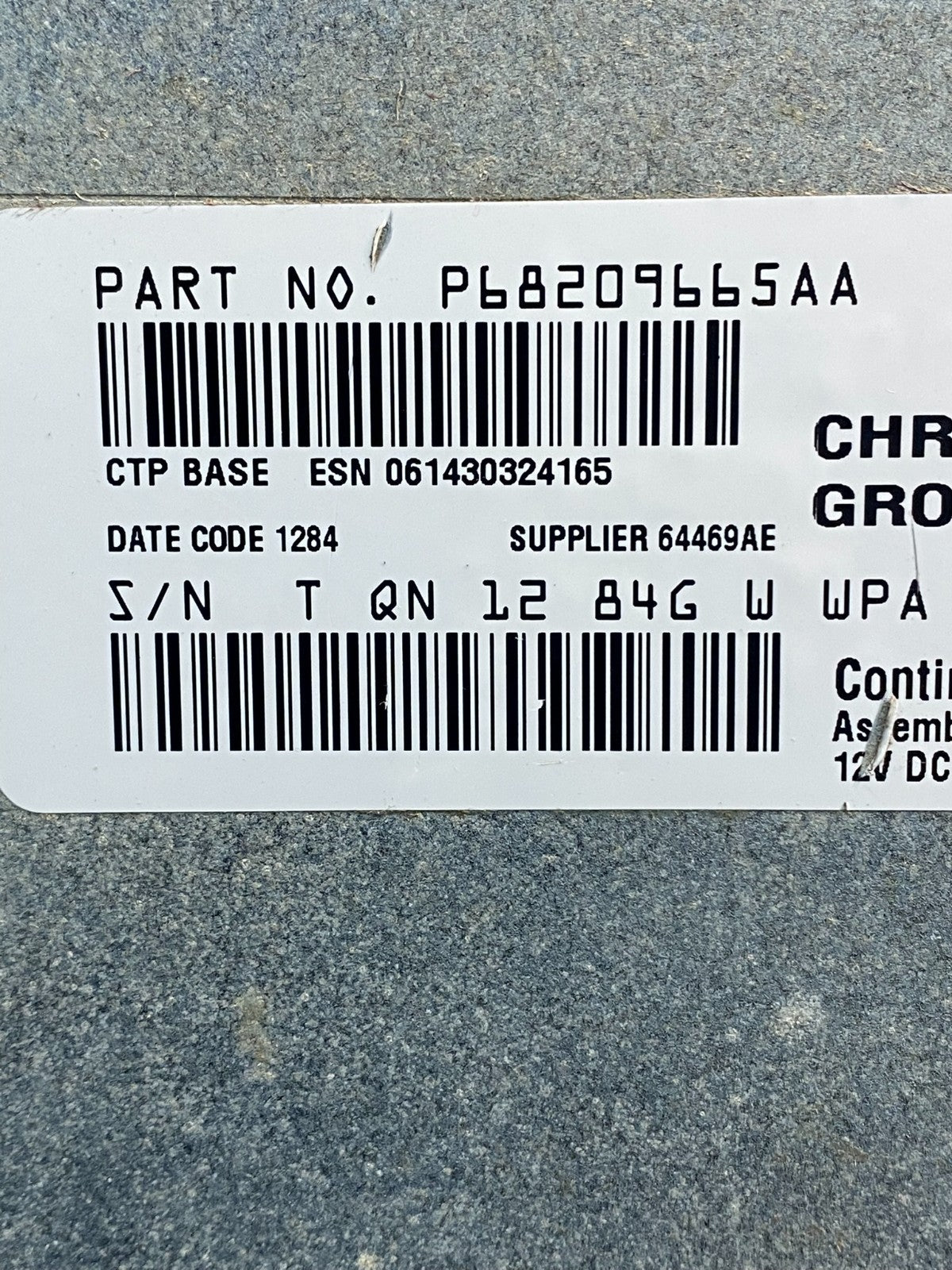2013 - 2014 Dodge Journey Radio Info Media CD Player Unit AF7862 DG6