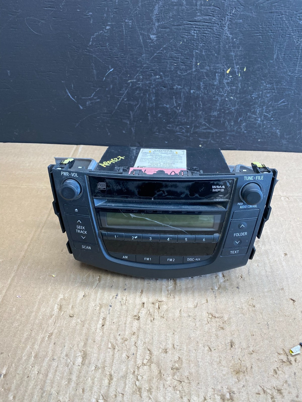 2006 to 2008 Toyota RAV4 Audio Equipment Radio Receiver AB9627 DG0