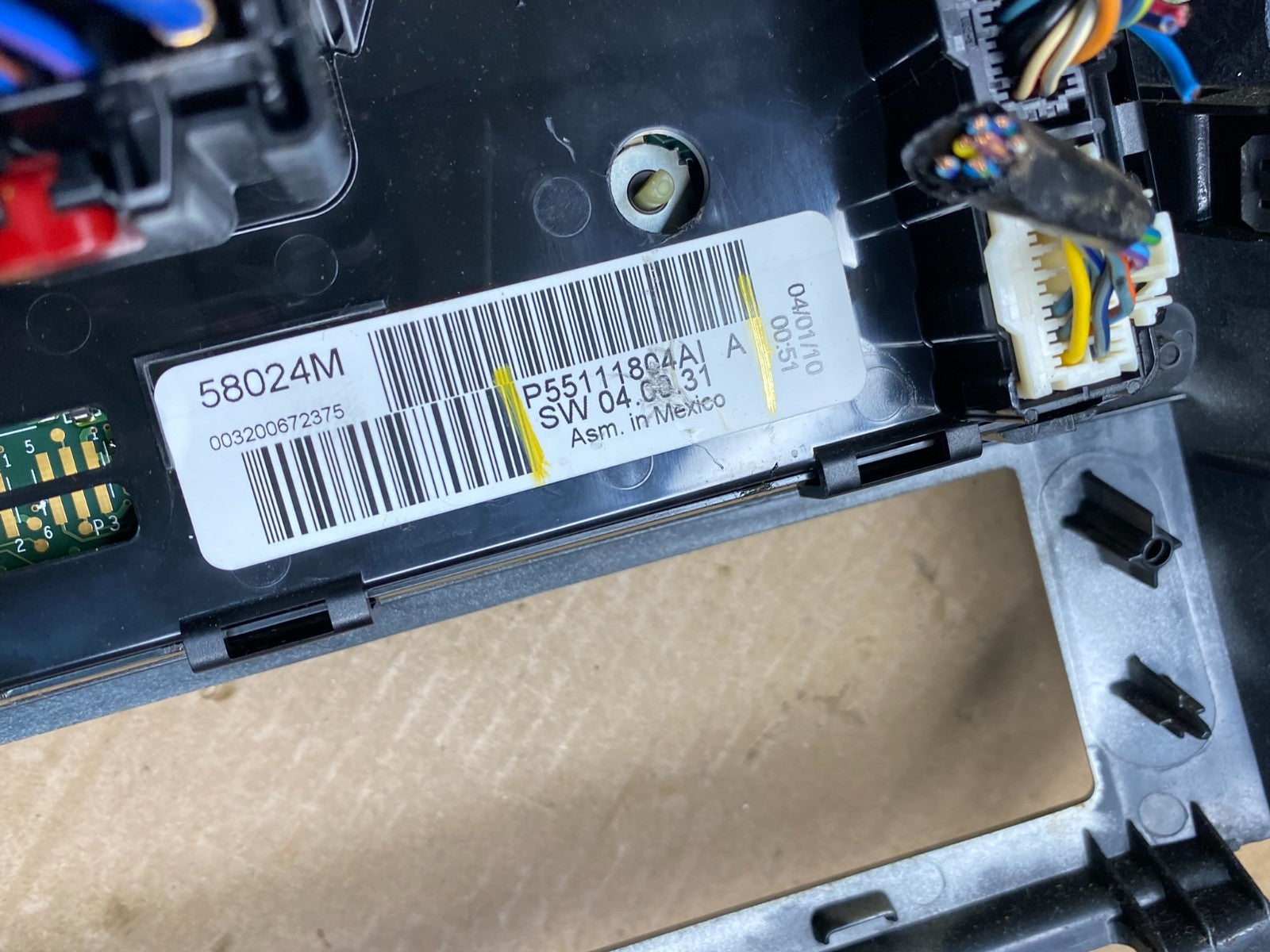 2008 - 2010 Dodge Grand Caravan Radio Bezel Climate Control Heat Heater q9575 DG7