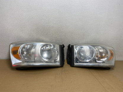 2006 to 2008 Dodge Ram Left+Right Side Set Halogen Headlights AG8864 DW0
