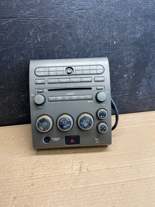2004-2007 Nissan Armada Bose Radio CD Player A/C Climate Control AG0224 DG0