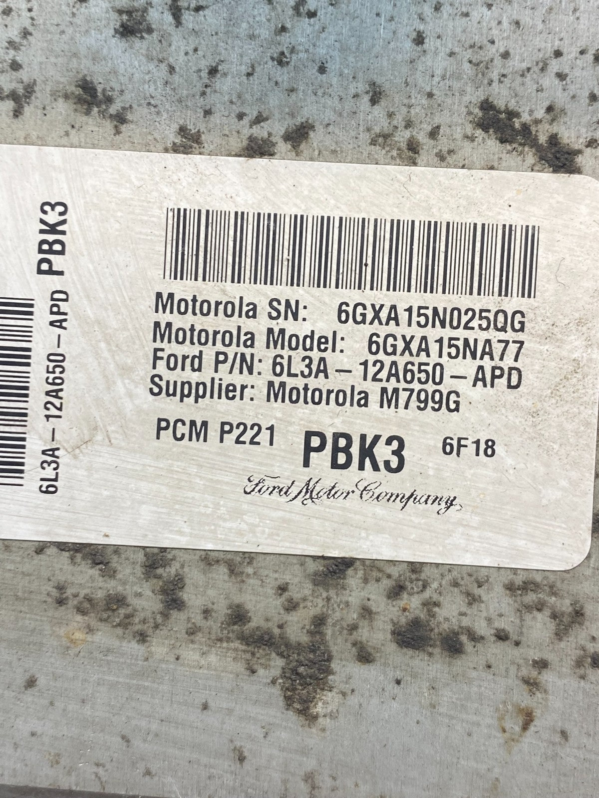 2006 Ford F-150 F150 5.4L Engine Control ECU Computer 6l3a-12a650-apd AE6412 DW2