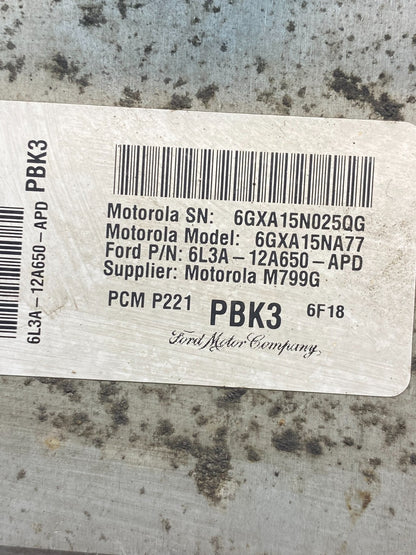 2006 Ford F-150 F150 5.4L Engine Control ECU Computer 6l3a-12a650-apd AE6412 DW2