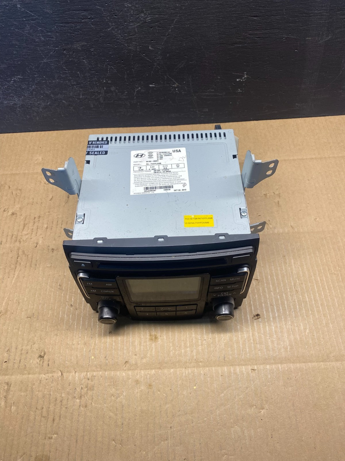 2011 to 2012 Hyundai Sonata Am Fm Cd Player Radio Receiver ad1500 DG3