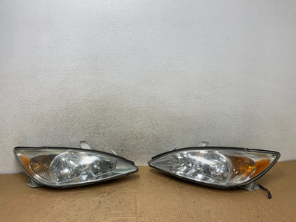 2002 2003 2004 Toyota Camry Left+Right Set Side Halogen Headlights AI8185 DW0