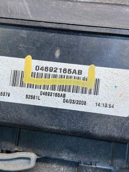 2008 Jeep Grand Cherokee Fuse Box Relay Panel 04692165ab ah3187 DG6