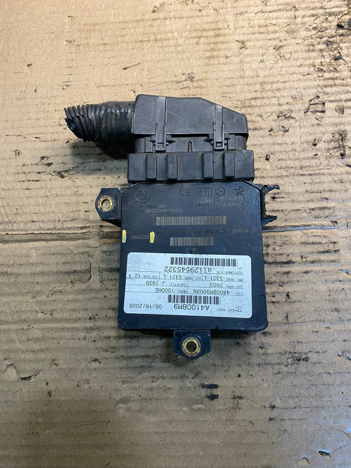 Allison Transmission Control Module 29545322 AA5435 DG0