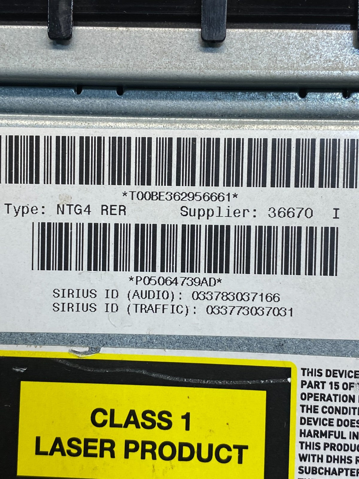 2008 2013 Jeep Dodge Chrysler Screen Display CD Player Satellite Radio AD7562 DG6