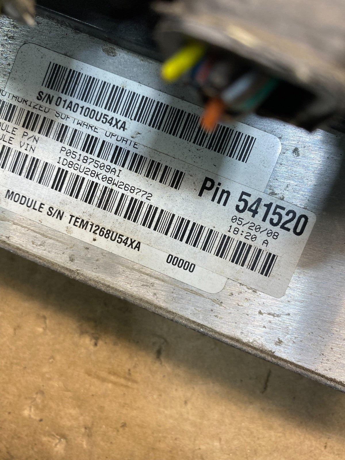 2008 Jeep Liberty Dodge Nitro 3.7L Engine Control Unit ECU ECM AH4656 DG2