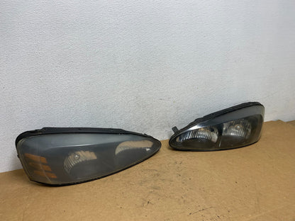 2004 to 2008 Pontiac Grand Prix Left+Right Side Black Headlights AD5215 DW2