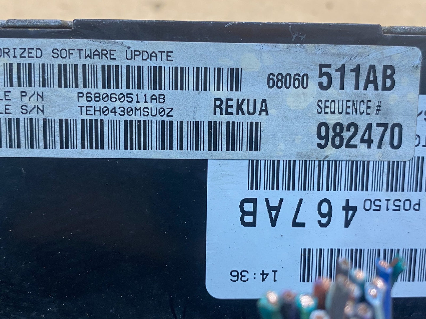 2009 to 2010 Jeep Grand Cherokee Computer Engine Control ECU ECM AF4127 DW2