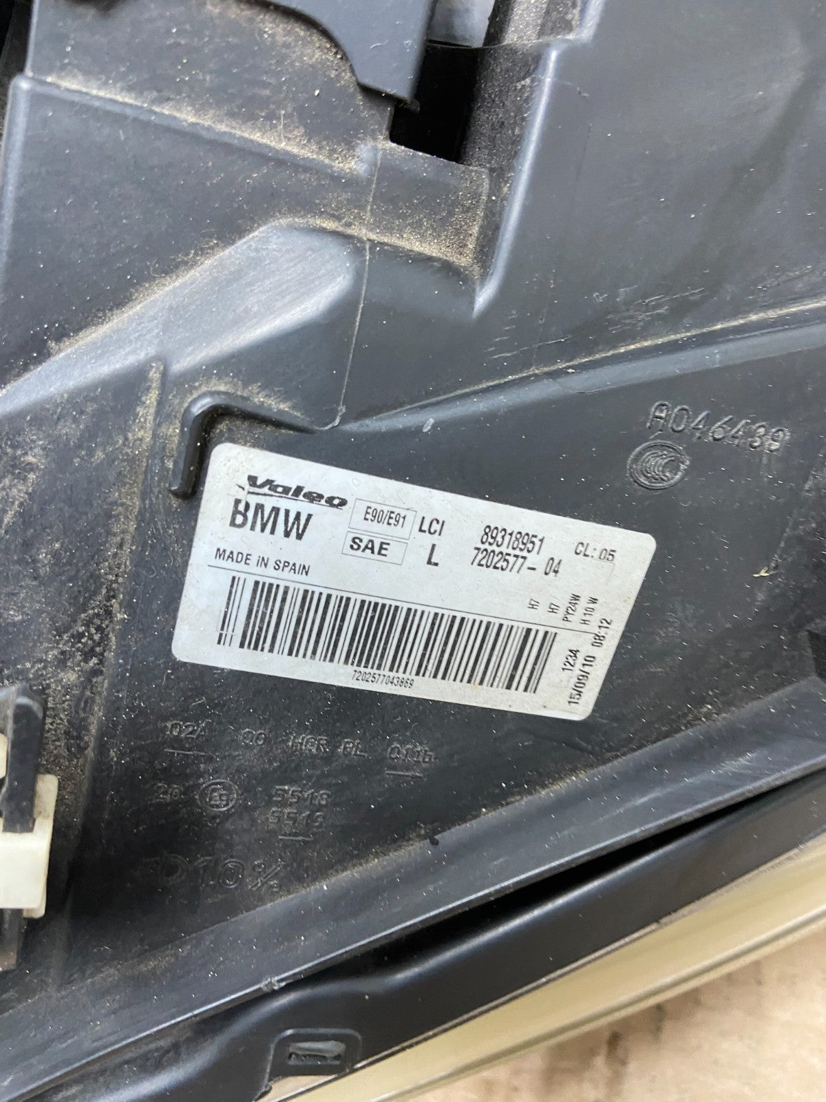 2009-2011 Bmw 3 Series 328i 4/D Sedan Left Driver Headlight Halogen AB2532 DW8