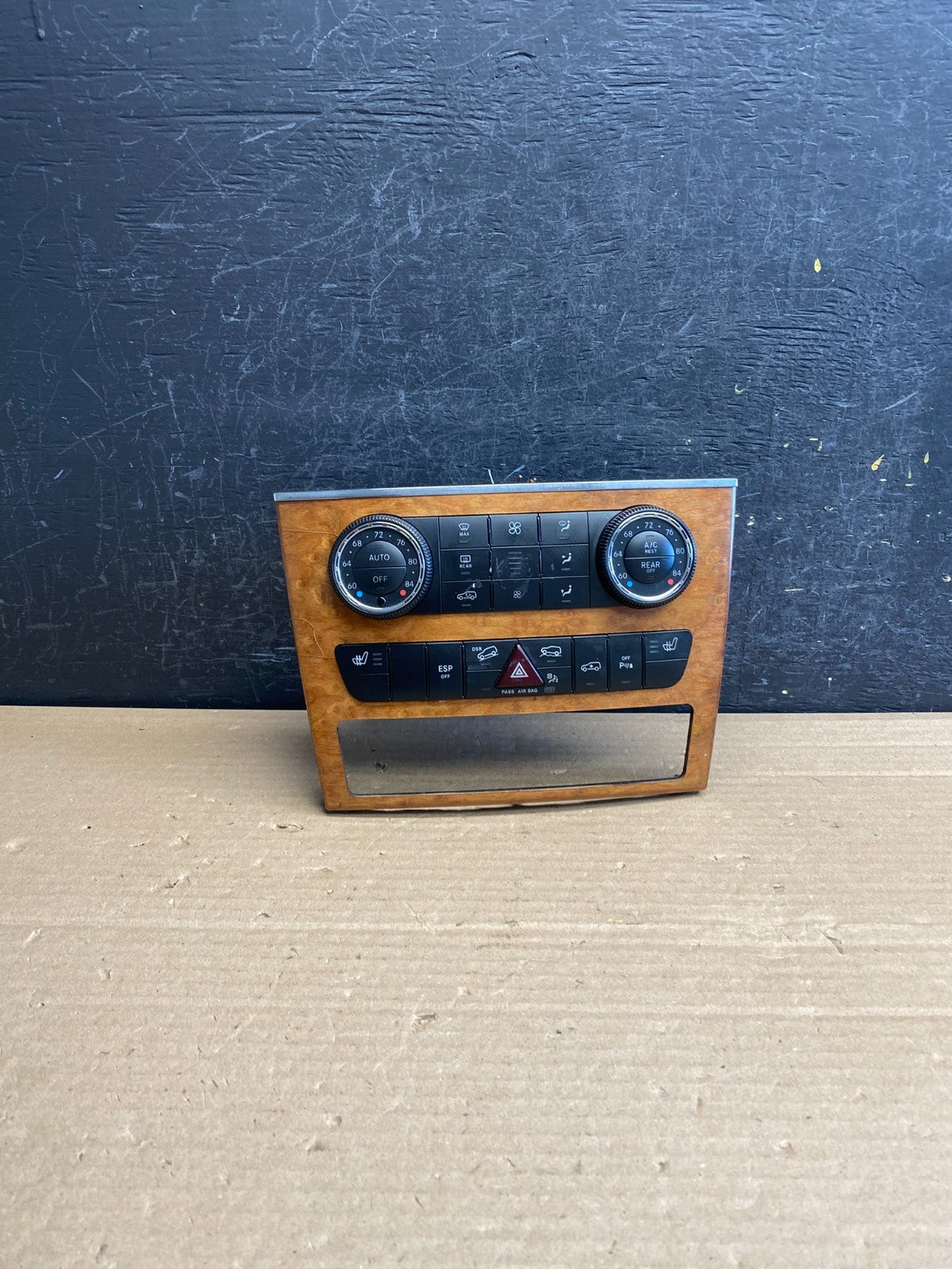 2007-2012 Mercedes X164 GL350 GL450 Climate Control Bezel Wood Switch AG0164 DG0