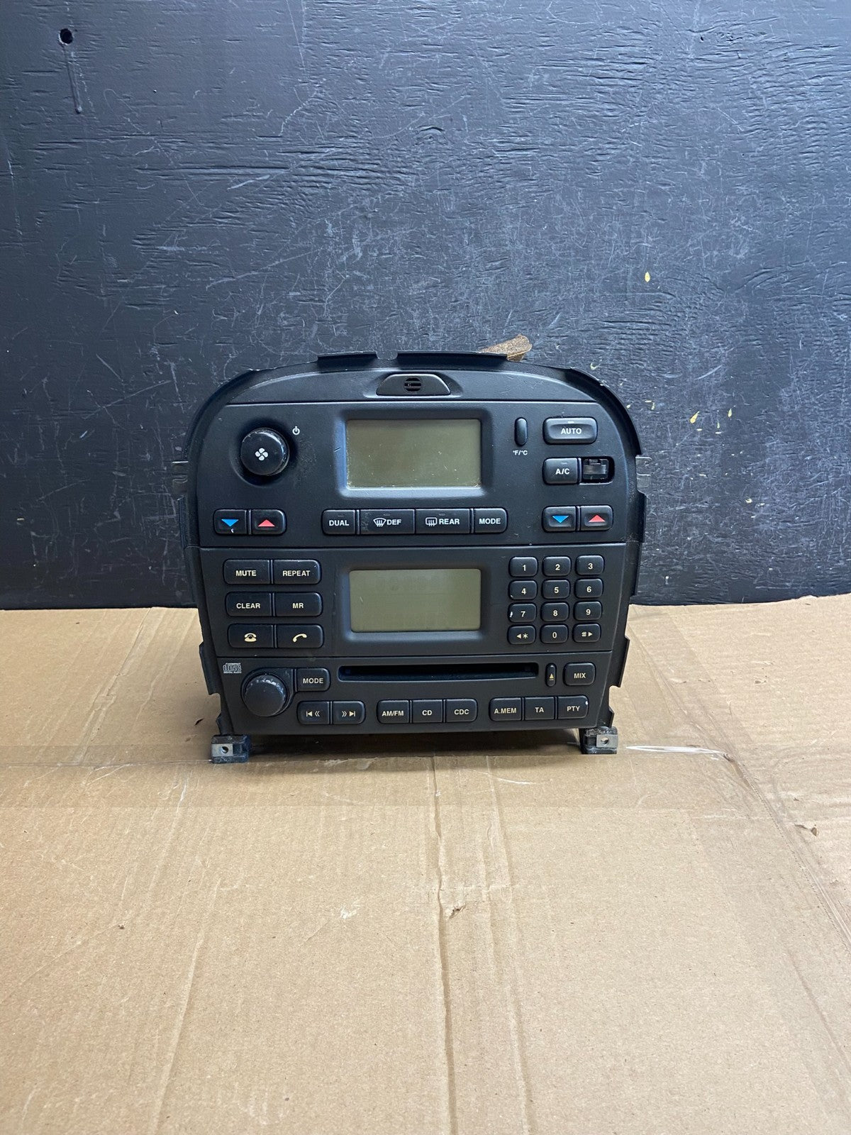 2003-2008 Jaguar S-Type Dash Climate A/C Temperature Radio AM/FM Panel AF2740 DG0