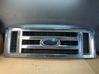 2008 to 2014 Ford Econoline E150 E250 Front Upper Chrome Grill Grille AD5986DG0