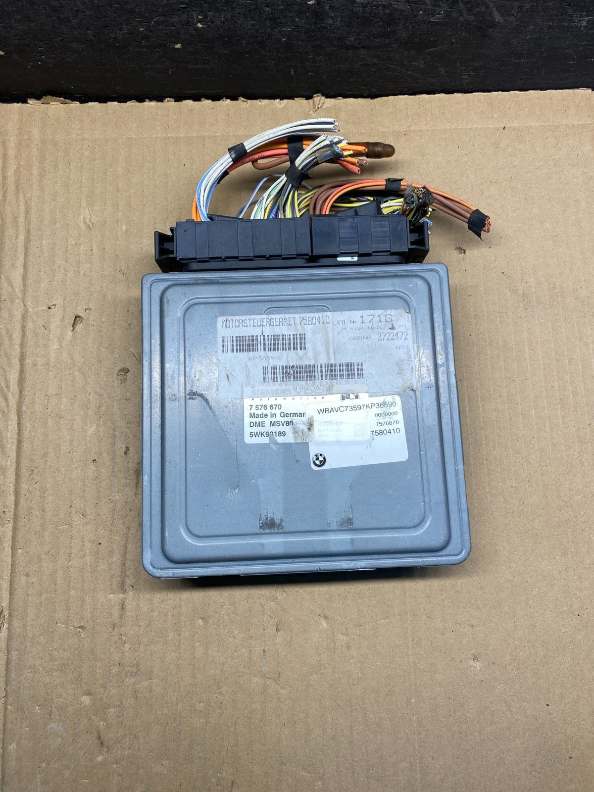 2007 to 2010 Bmw 328i X3 Ecm Ecu Engine Computer Module AI0285 DW0