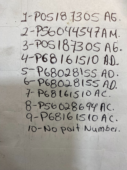 Mix of 10 Dodge ECM Engine Computer Module AH46212