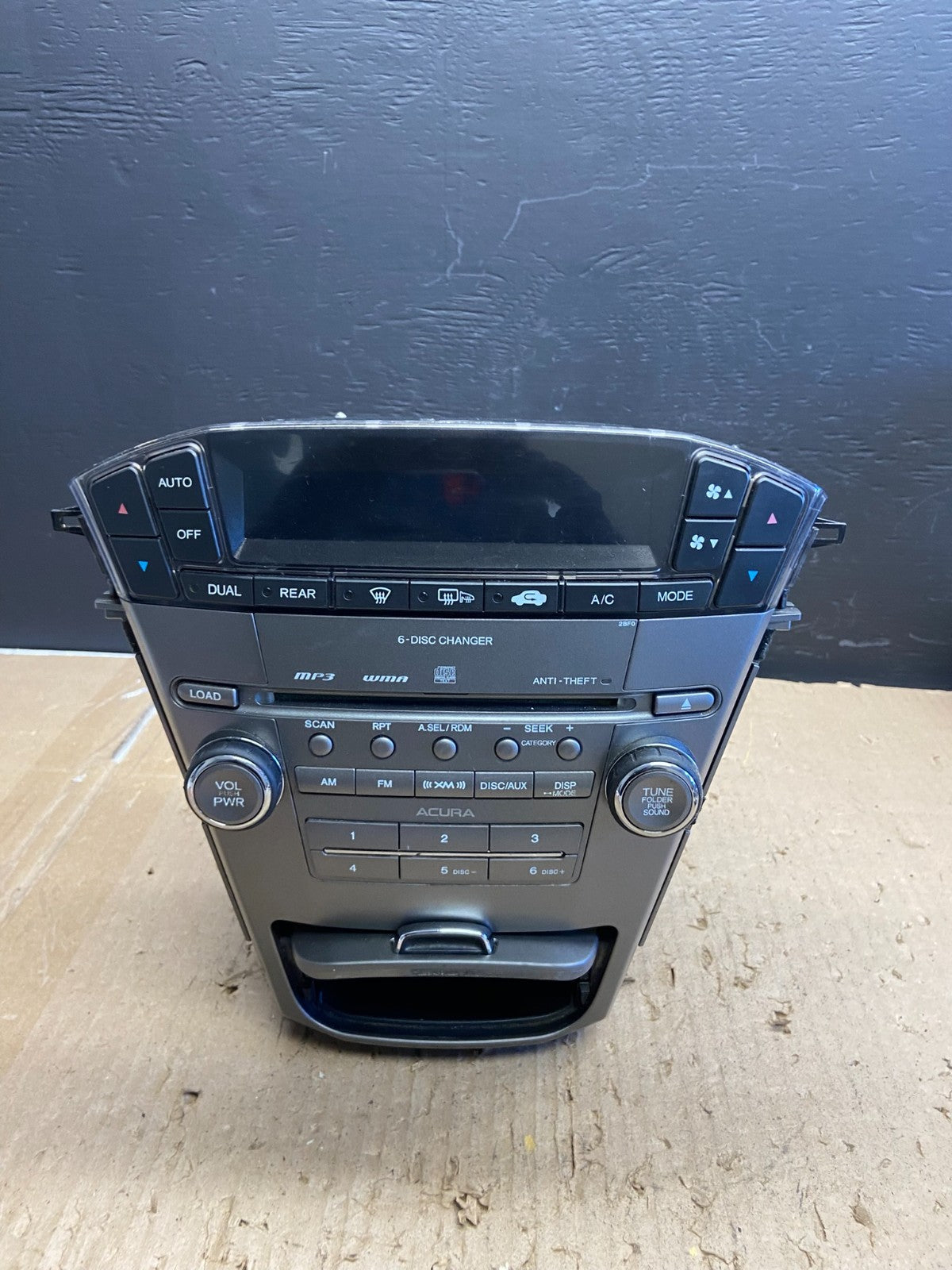 2007 to 2009 Acura Mdx Radio Stereo 6 CD Player Climate Control OEM AB5756 DG1