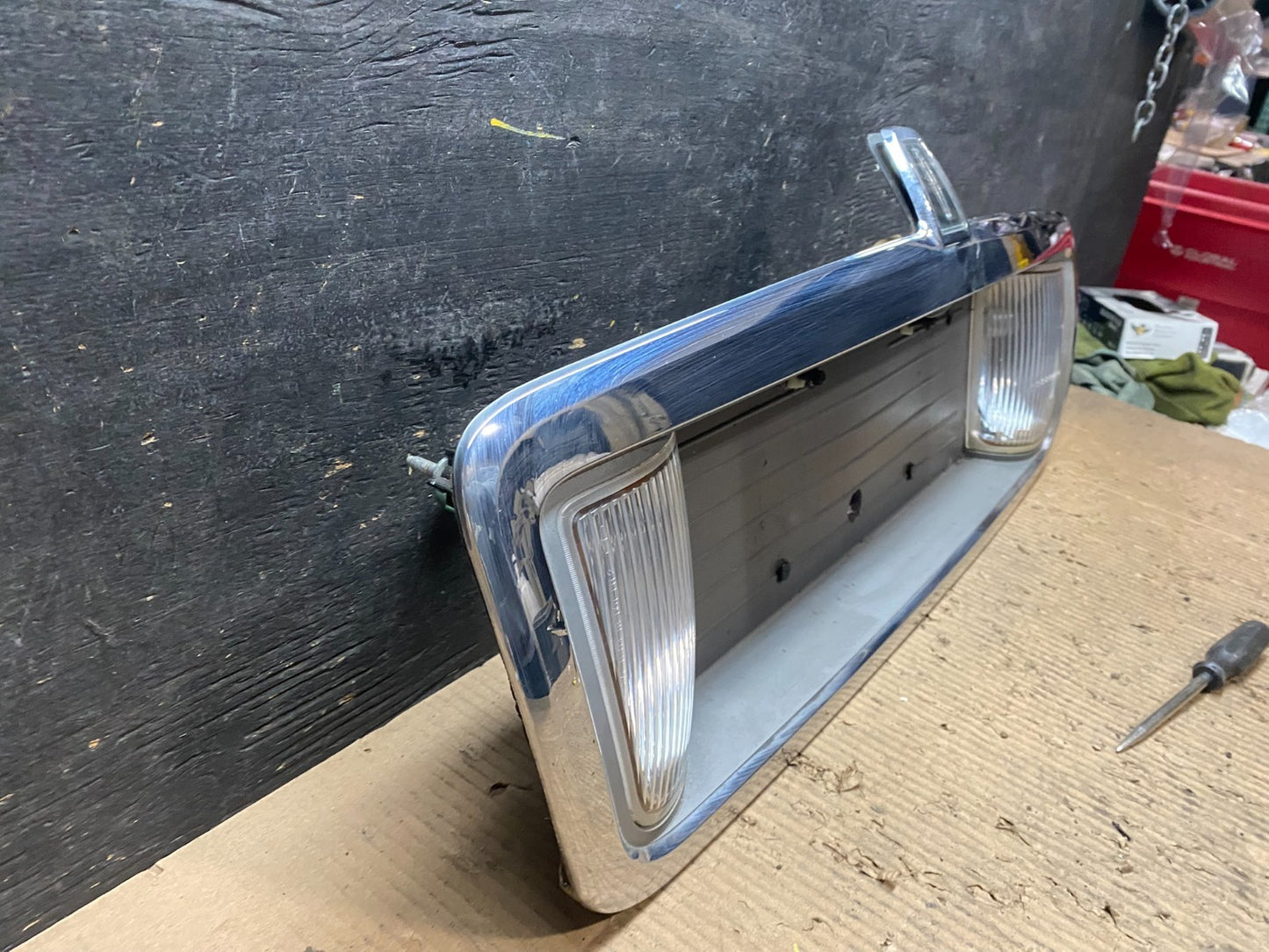 2003 to 2011 Lincoln Town Car Rear License Plate Trim Panel OEM T9702 DG2