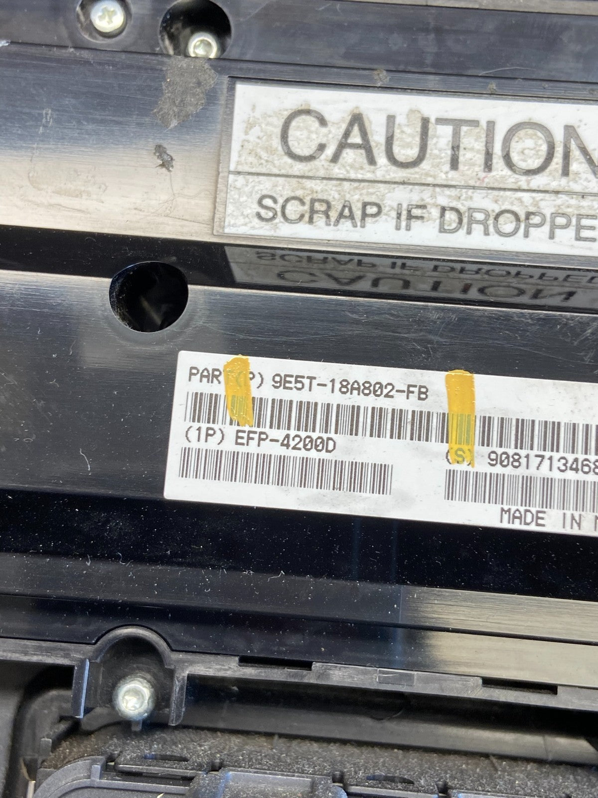 2010 to 2012 Ford Fusion Radio Climate Control A/C Control OEM ab5887 DG5