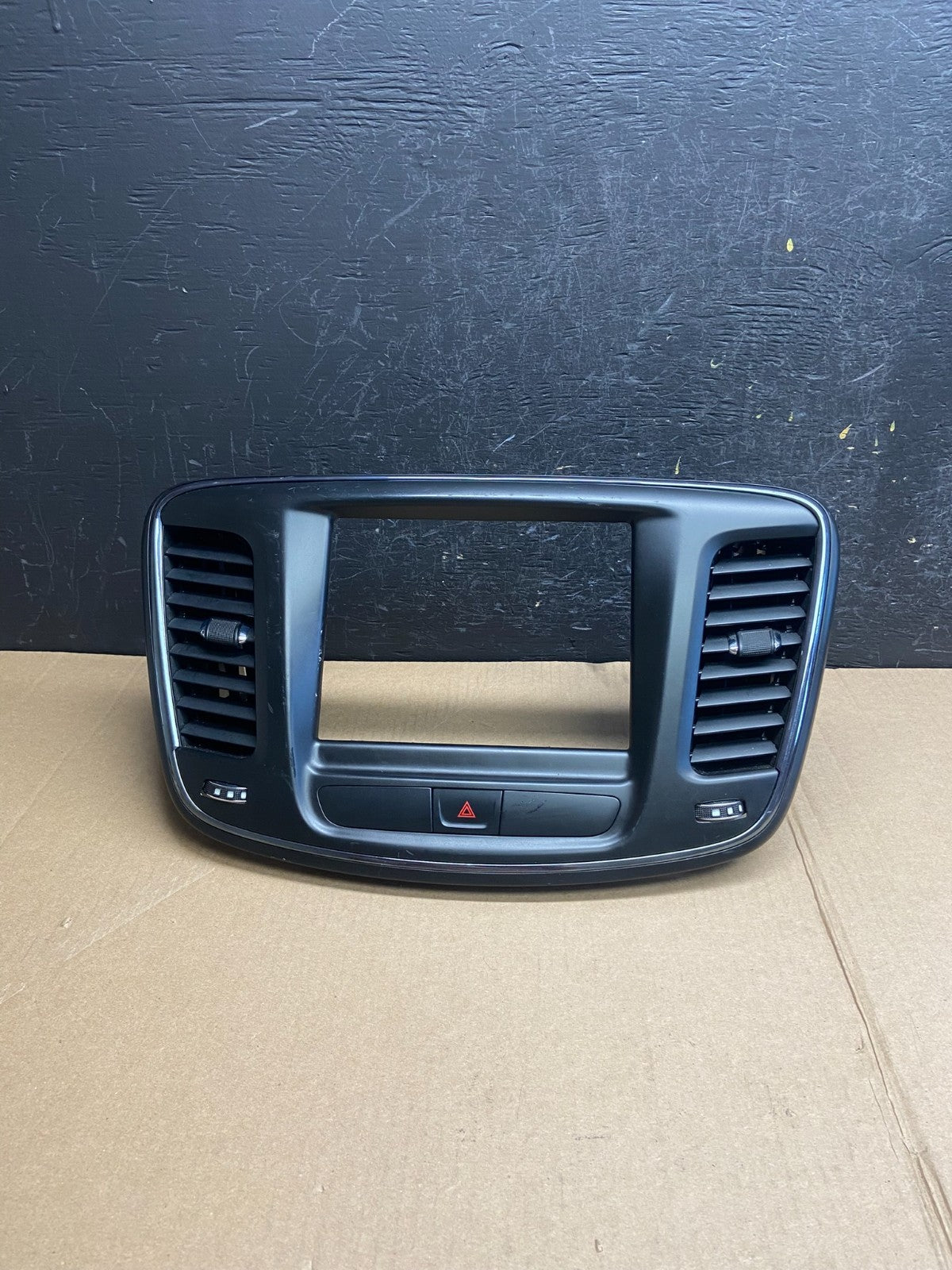2015 to 2016 Chrysler 200 Radio Dash Bezel Trim Vent Hazard Panel AE4351 DG0