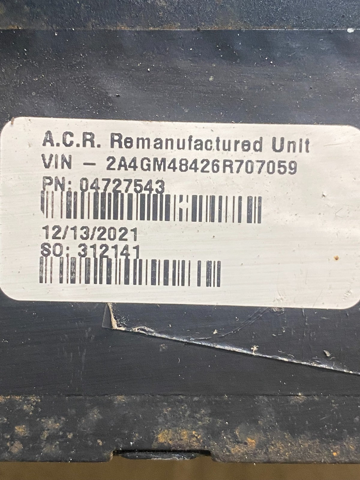 2006 Chrysler Pacifica Engine Control ECU ECM EBX Module AE2203 DW2