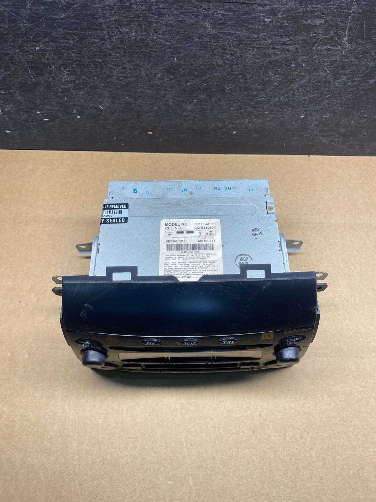 2004 to 2010 Toyota Sienna AM FM CD WMA Mp3 Radio Receiver AG7345 DG4