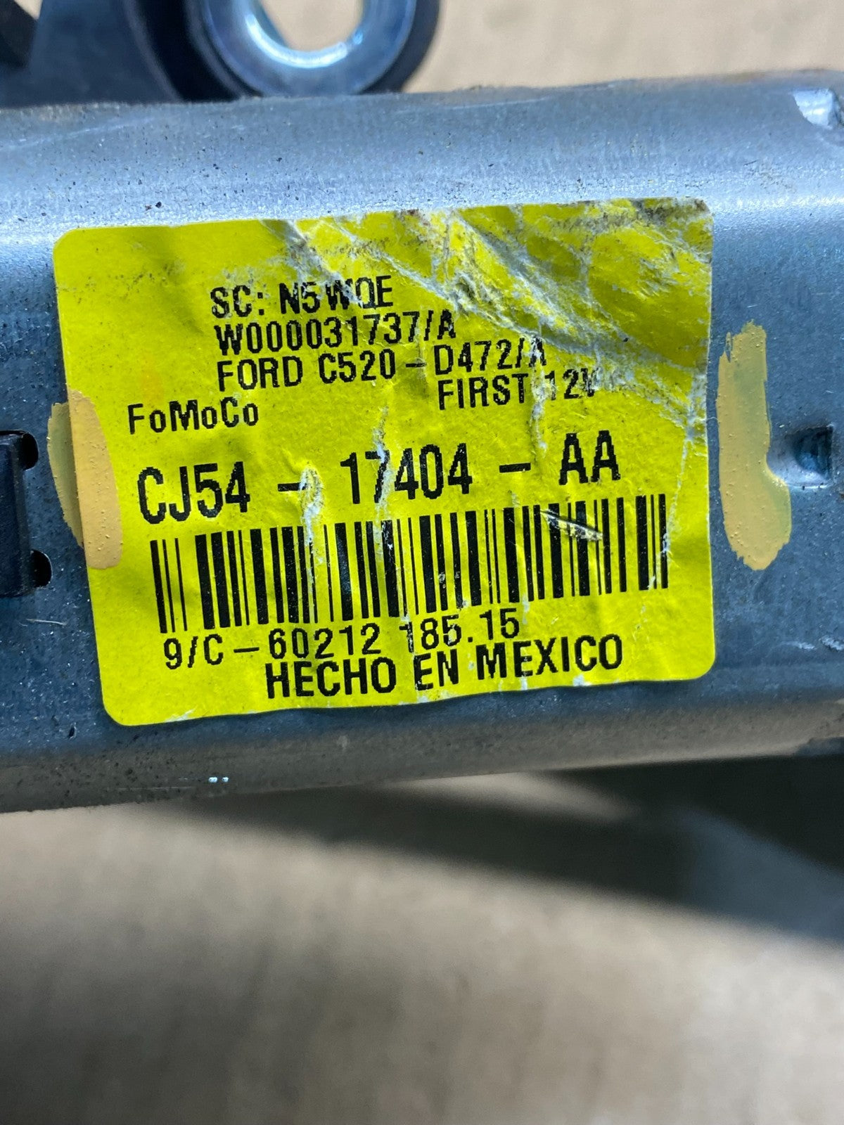 2013 to 2019 Ford Escape Rear Windshield Wiper Motor AG9658 DG6