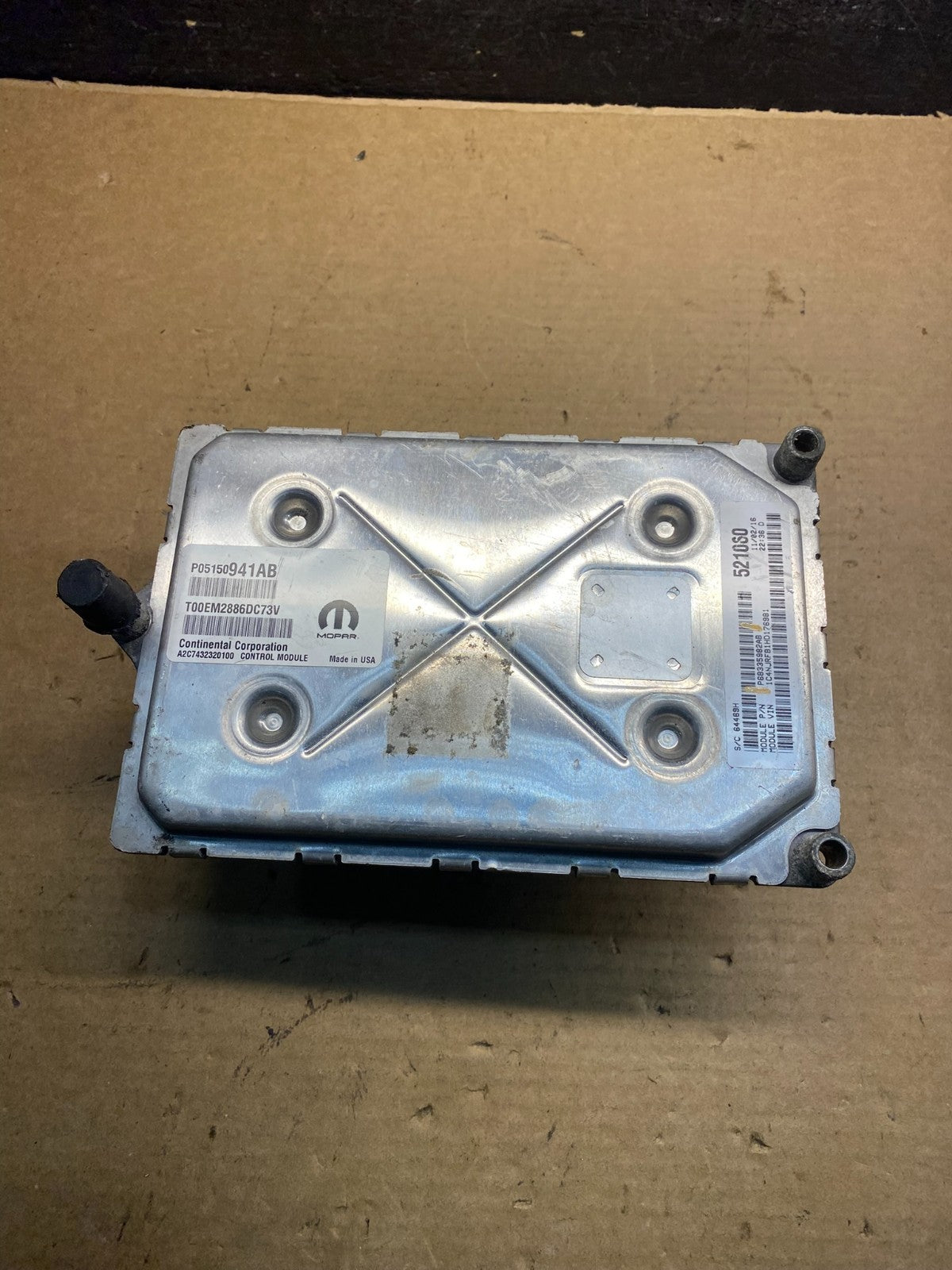 2015-2017 Jeep Compass Patriot Engine Control Module p05150941ab ECU ae0024 DG1