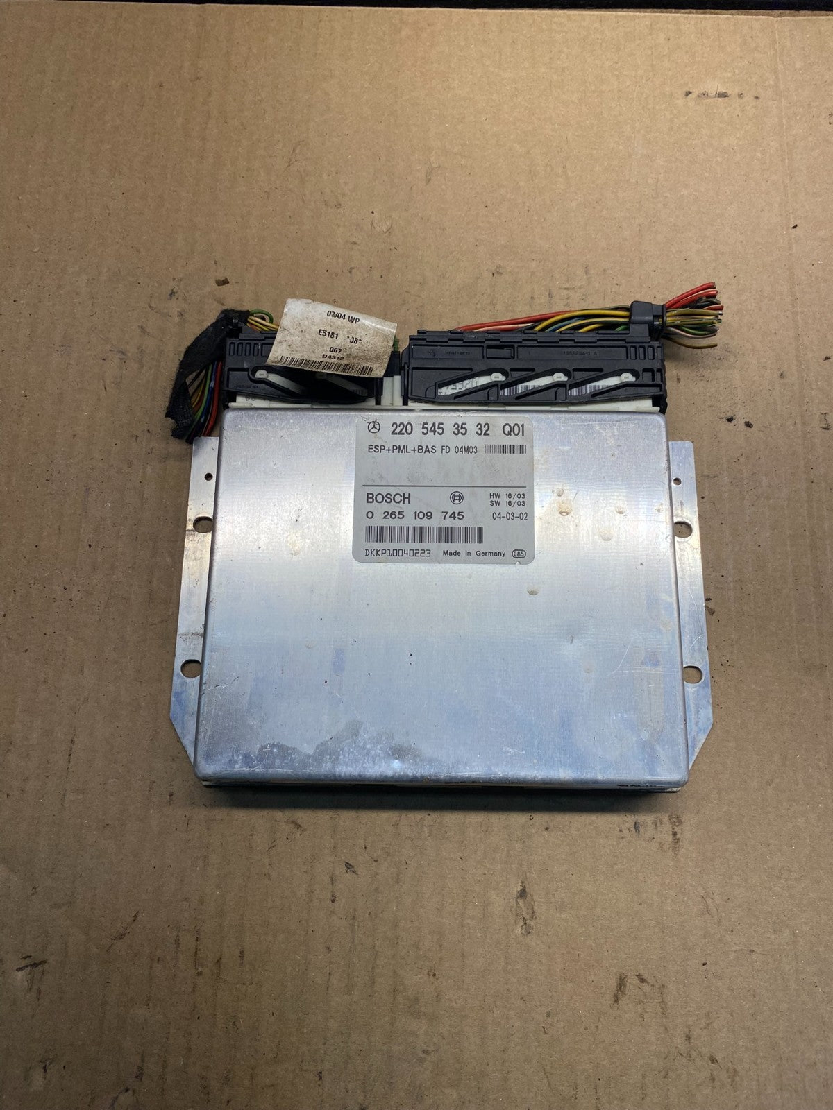 2003 - 2006 Mercedes S430 S500 ABS ESP Control Module Unit AH1646 DG0