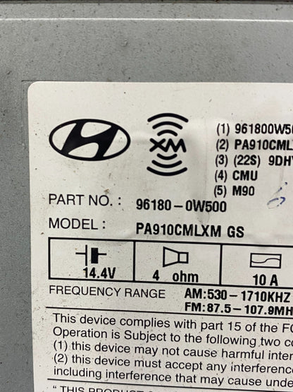 2010 to 2012 Hyundai Santa Fe AM/FM Radio CD Player AC7931 DG6