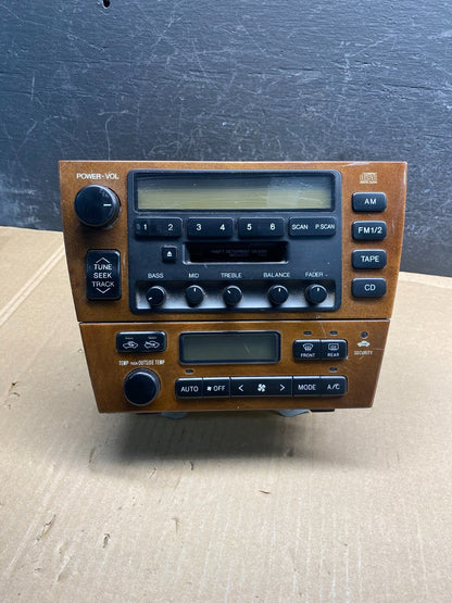 2000 2001 Lexus Es300 Radio Receiver Tape Climate Control A/C AE7921 DG0