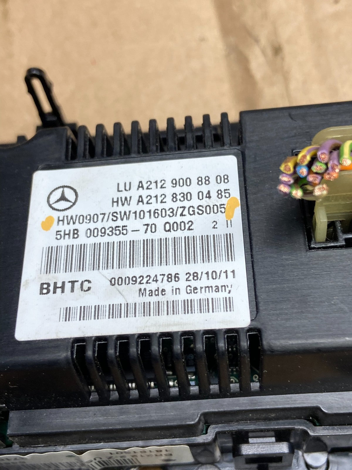 2010-2013 Mercedes W212 E350 E500 A/C Climate Control Panel AI5999 DG4