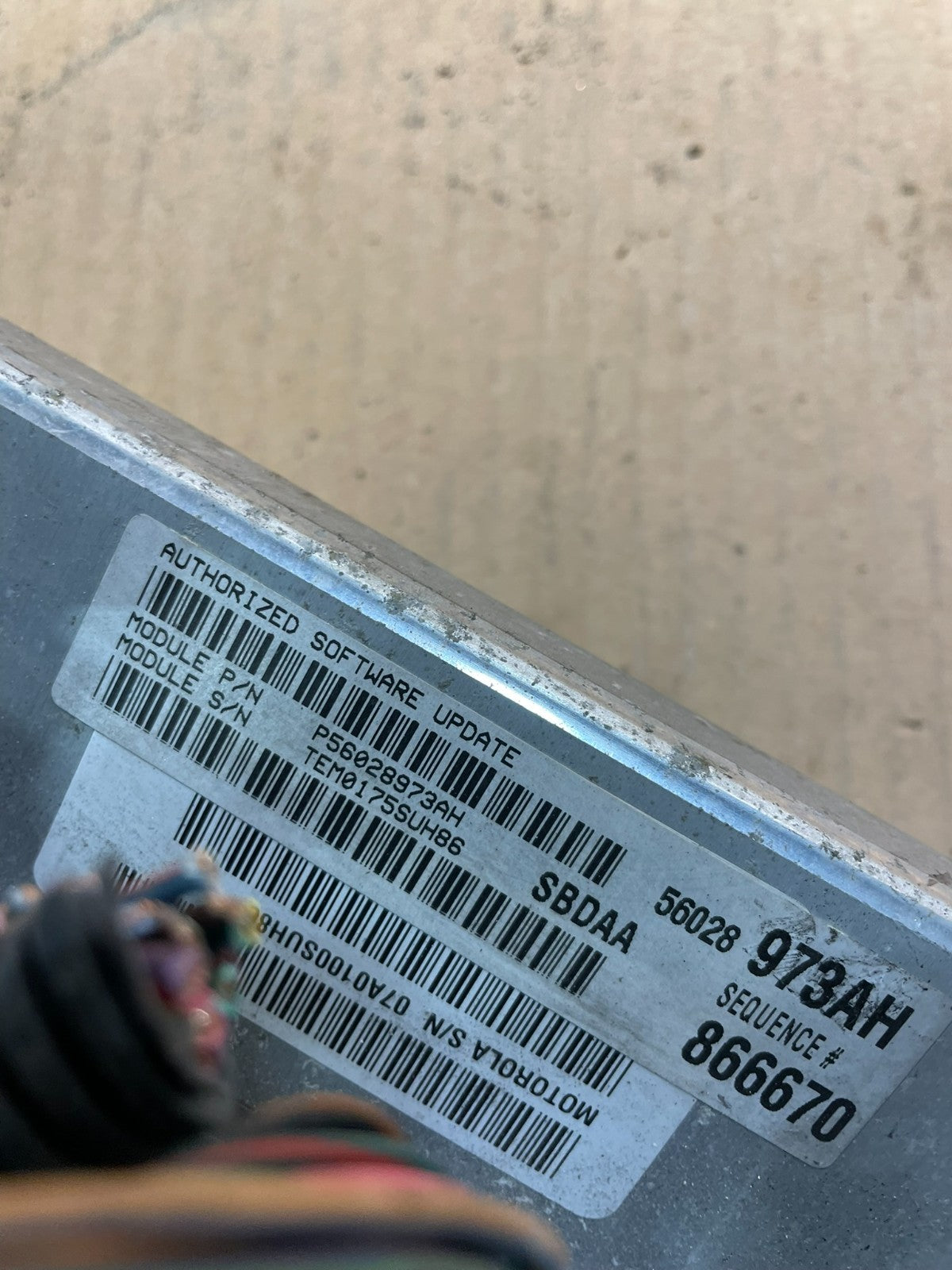 2005 Dodge Durango 5.7 Engine Contol Module Computer ECM ECU OEM x0656 DG3