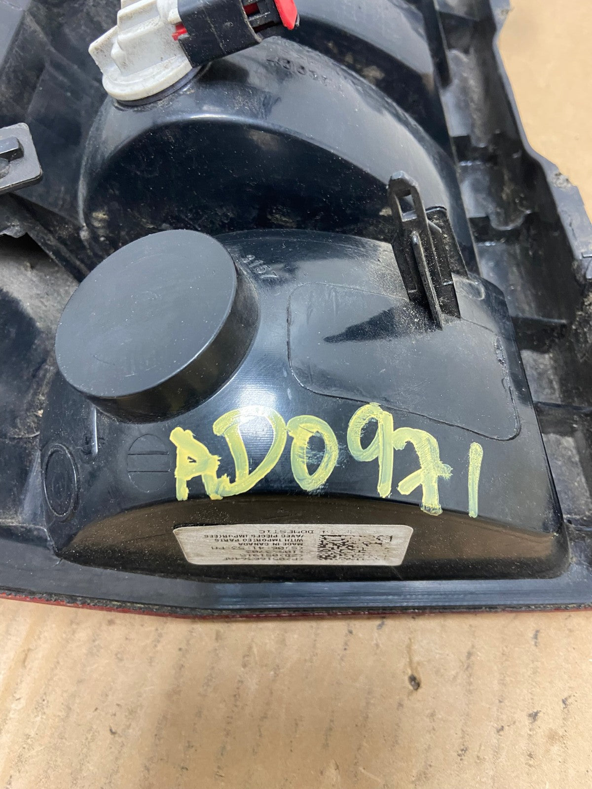 2008-2016 Jeep Patriot Right Passenger Rh Side Tail Light AD0971 LK7