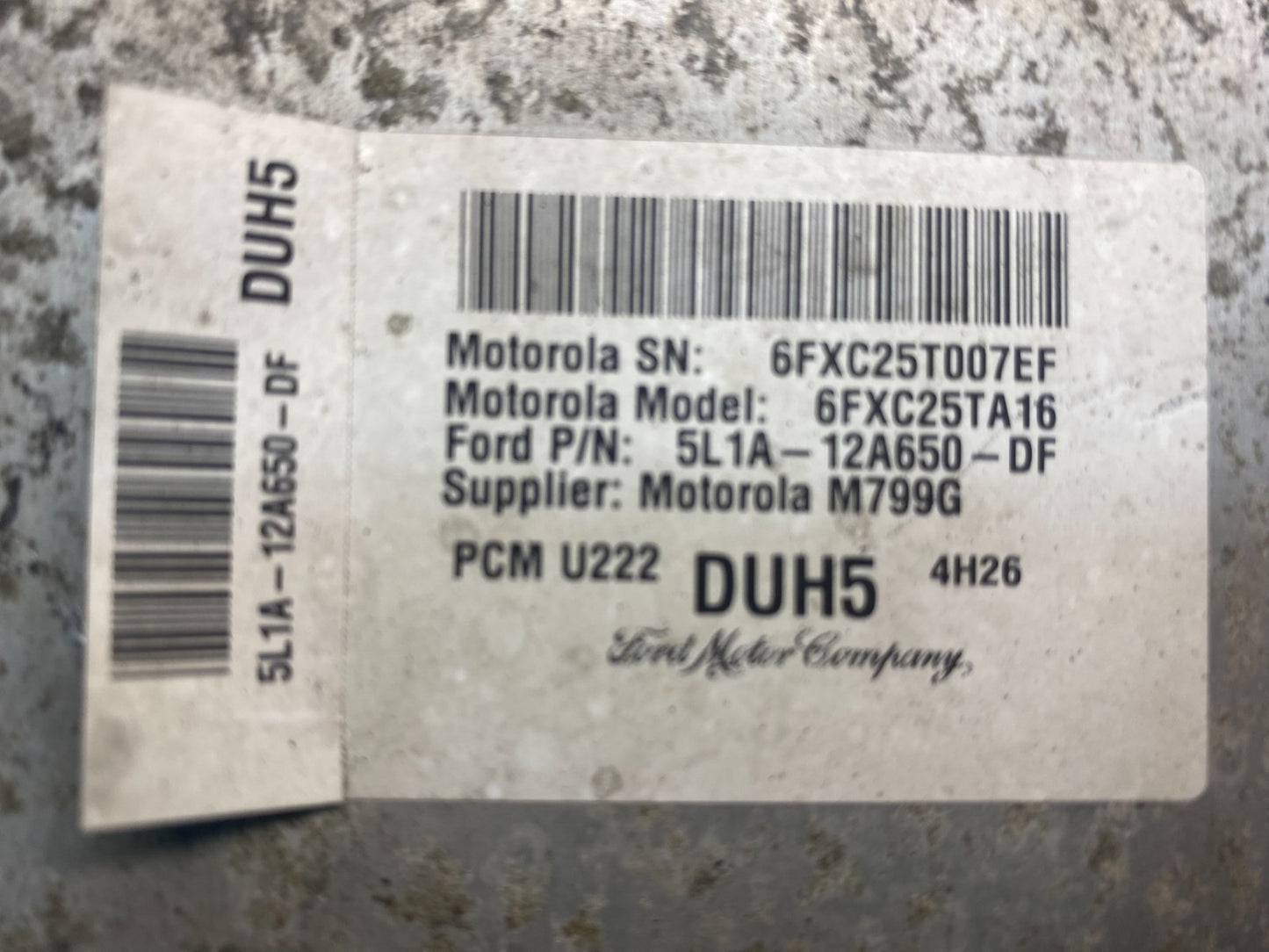 2005 Ford Expedition 5.4L Engine Control Computer ECM 5l1a-12a650-df ad1466 DG2