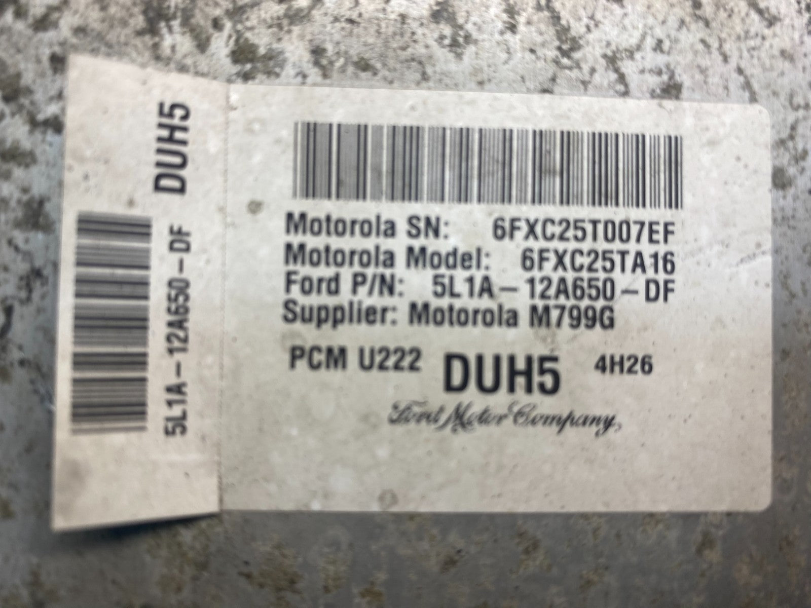 2005 Ford Expedition 5.4L Engine Control Computer ECM 5l1a-12a650-df ad1466 DG2