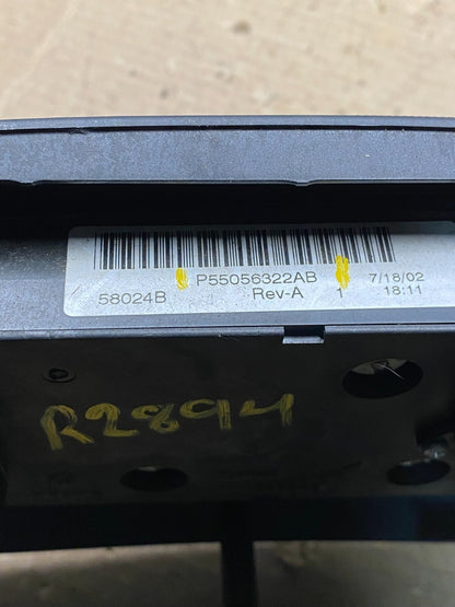 2001 2004 Dodge Dakota Speedometer Climate  Control Radio Panel Bezel R2894 DG7