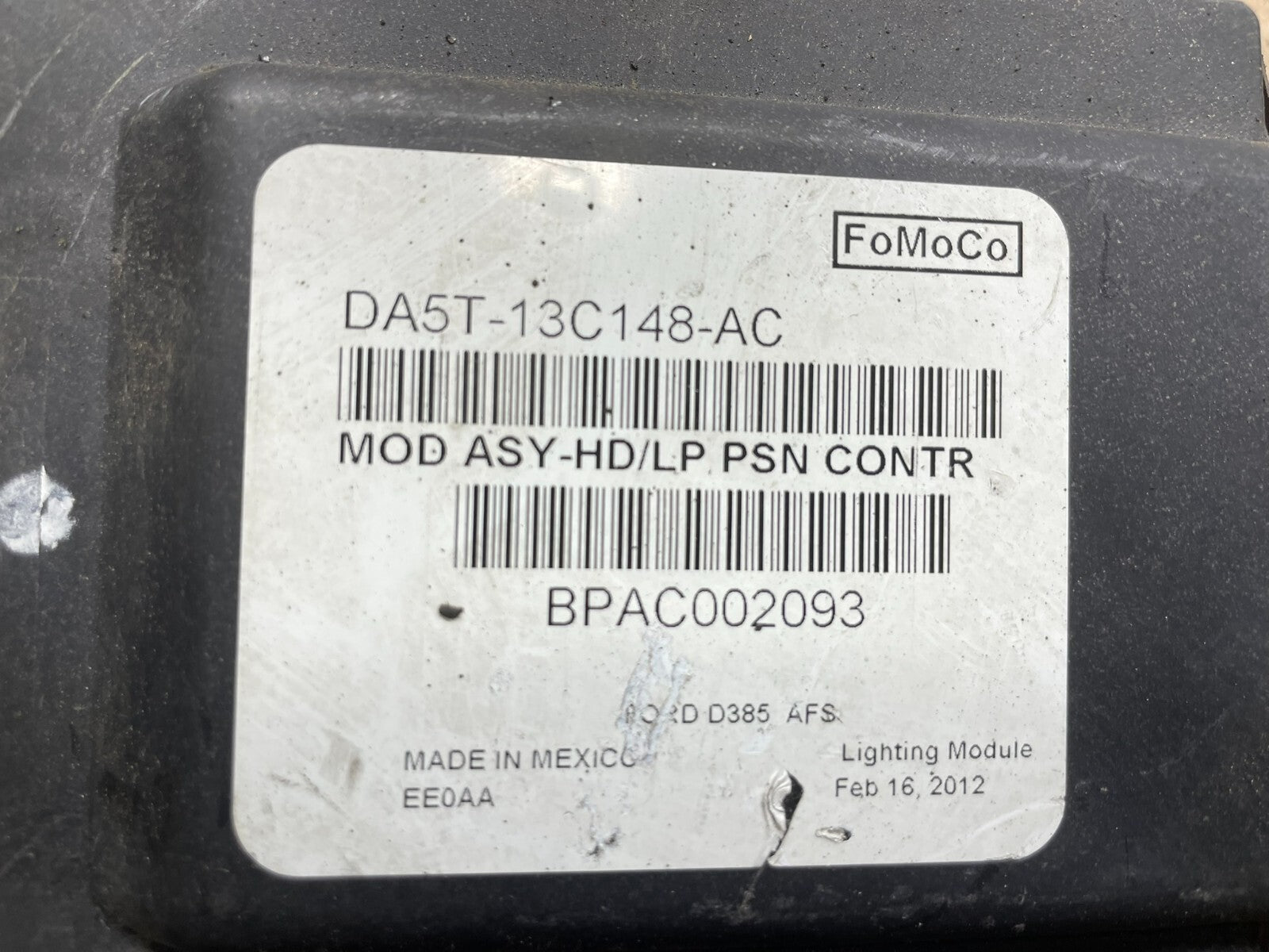 2013 to 2016 Ford Taurus OEM Headlight Control Module N7149 DG2