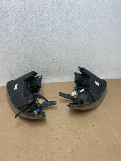 2003 - 2005 Chevrolet Cavalier Left+Right Side Black Set Headlights AG4768 DW6