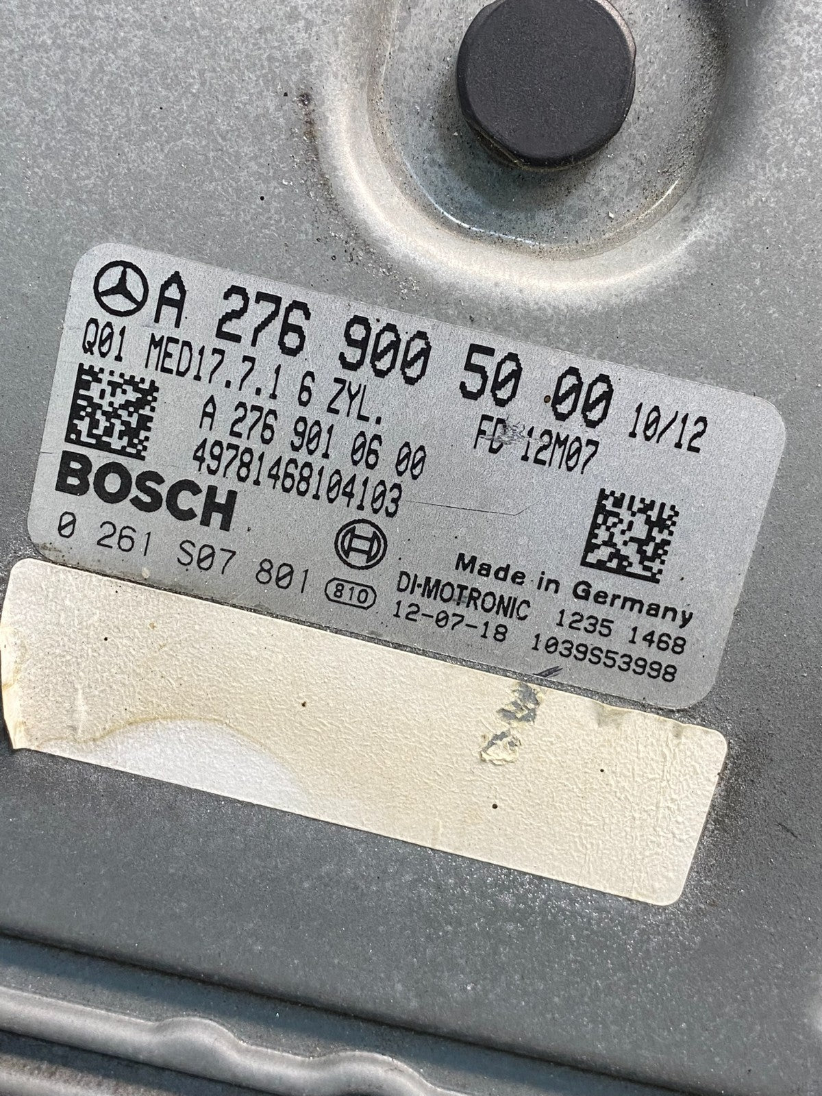 2012 to 2015 Mercedes C300 E350 Engine Computer Module ECM ECU AH4692 DG2