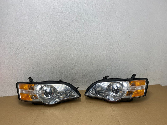 2006 to 2007 Subaru Legacy Left+Right Side Headlights DEPO AF9533 DW0