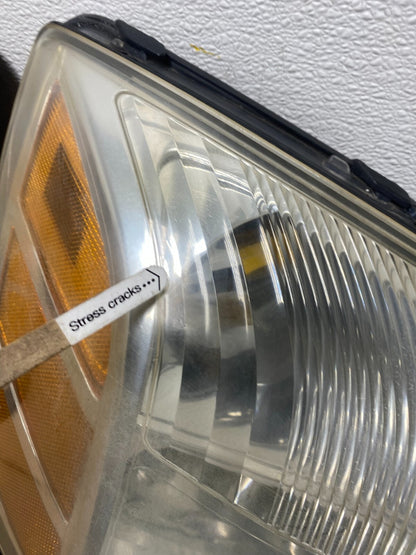 2004 to 2007 Nissan Armada Left+Right Side Set Headlights Oem M4613 DW9