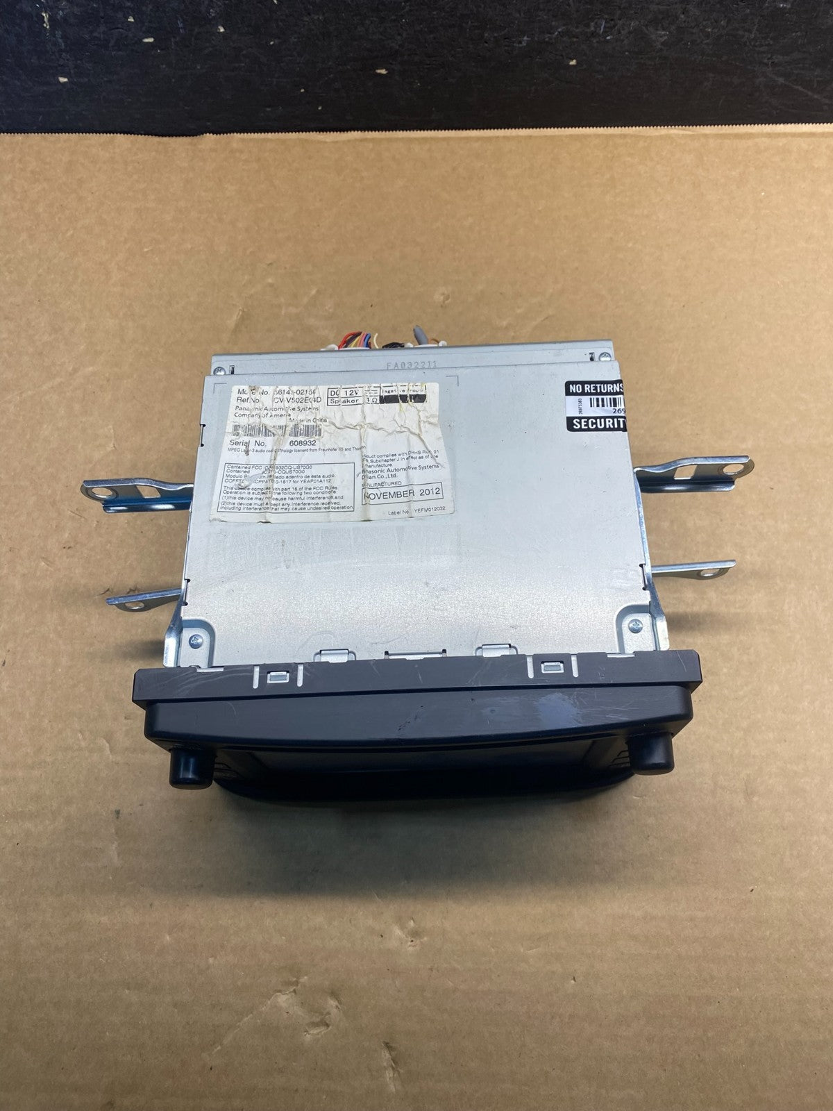2012 to 2013 Toyota Corolla Radio Stereo CD Player 86140-02150 AF42233