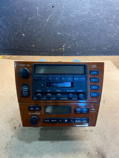 2000 2001 Lexus Es300 Radio Receiver Tape Climate Control A/C OEM z8710 DG0