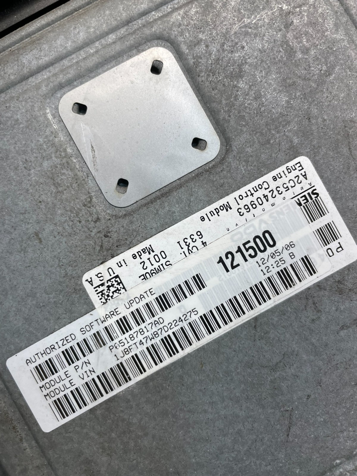 2007 Jeep Compass Patriot 2.4L PCM ECM ECU Engine Computer Module W7371 DG3